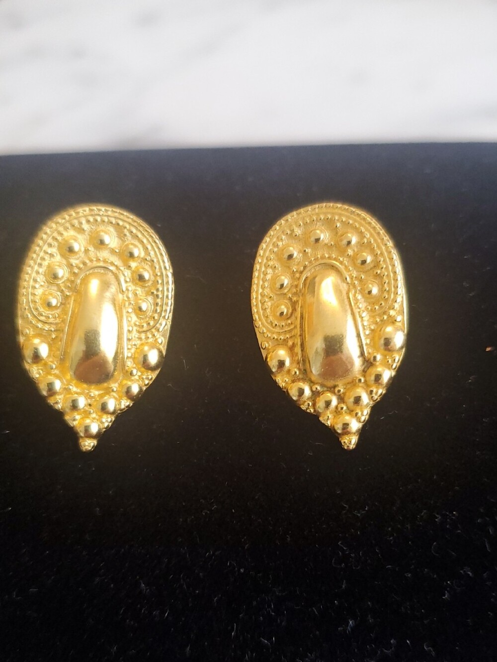 MMA Gold Shield Earrings